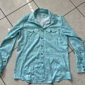 Ariat Women's Long Sleeve Teal Shirt